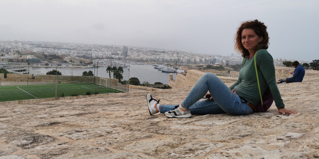 Výhľad na mesto a prístav z hradieb Valletty