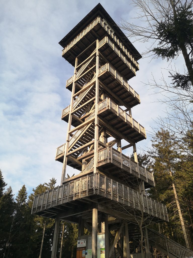 Vyhliadková veža v Nordic centre Böhmerwald