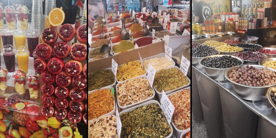 Na Carmel Markete ale aj všelikde inde na ulici nájdete obľúbené šťavy z čerstvého ovocia