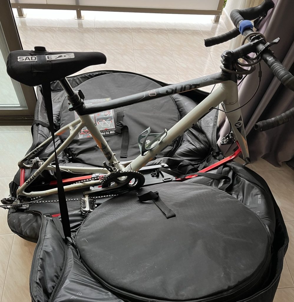 Preprava bicykla v bike bagu
