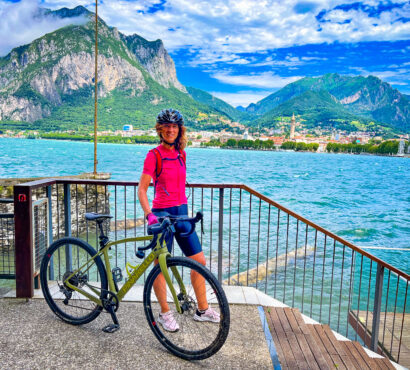 Na bicykli okolo jazera Lago di Como_Pohľad na jazero, hory a mňa