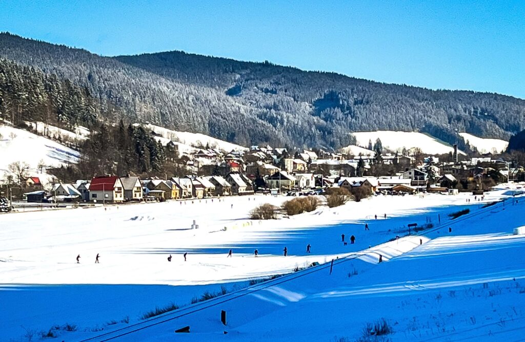 Bežkovanie v Beskydách_bežkárske trasy vo Veľkých Karloviciach