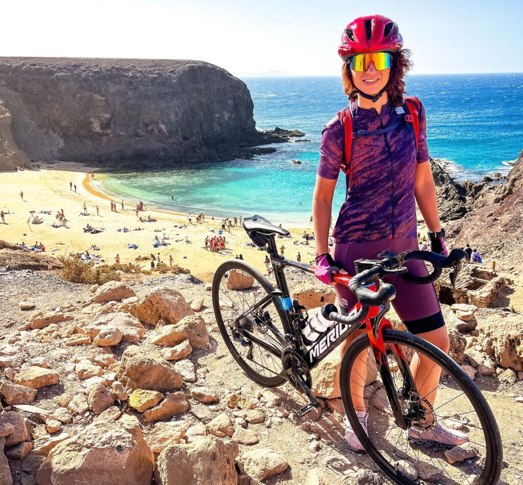 Playa Papagayo - Lanzarote na bicykli